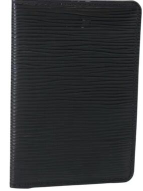 Louis Vuitton Epi Leather DePoch Card Case,  Black